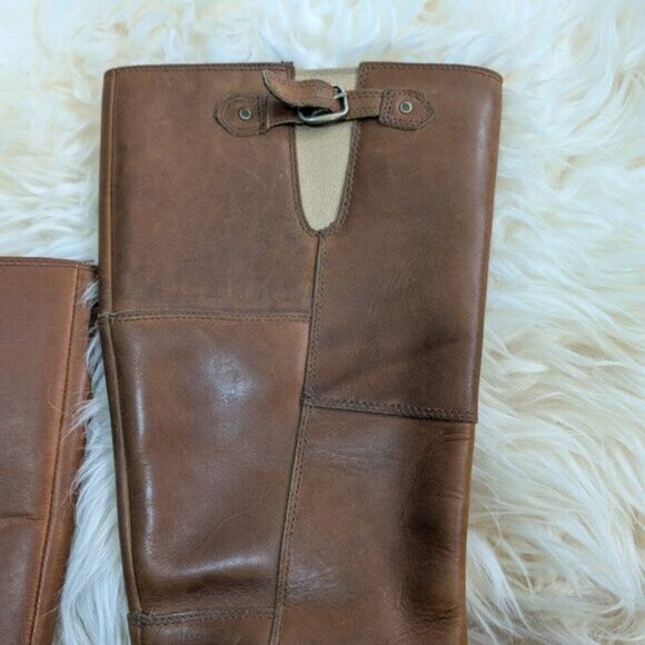 Women's The North Face Awnu Waterproof Winter Boots Brown Leather Size 7.5 - Picture 4 of 10